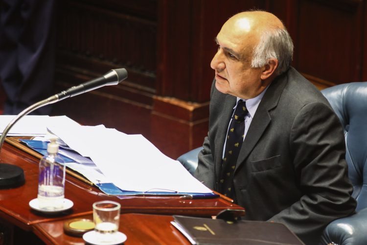 La prioridad de Cabildo Abierto es recoger firmas para un plebiscito sobre las tasas de interés, dijo Domenech