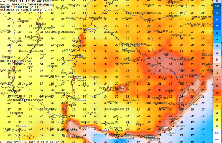 Ingresa aire más seco y nuevamente aumentan las temperaturas