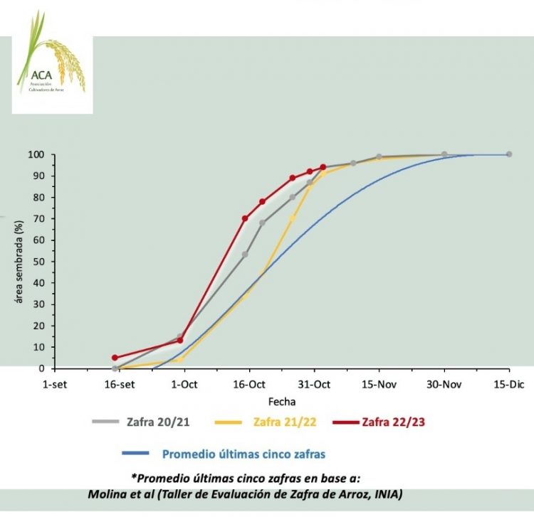 Arroceros logran la siembra más adelantada de los últimos 5 años