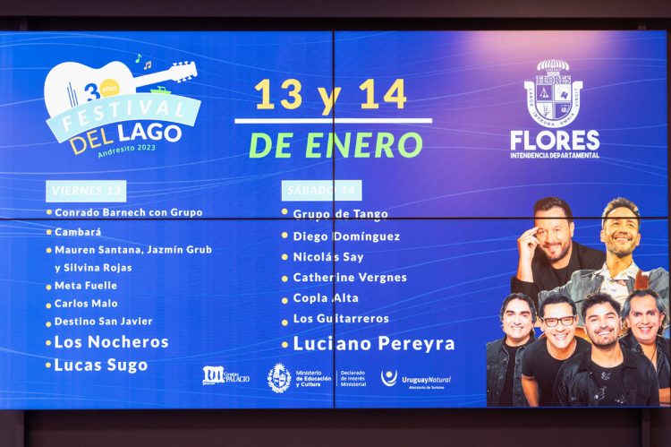 Flores te espera en la 30ª edición del Festival del Lago el 13 y 14 de enero en Andresito