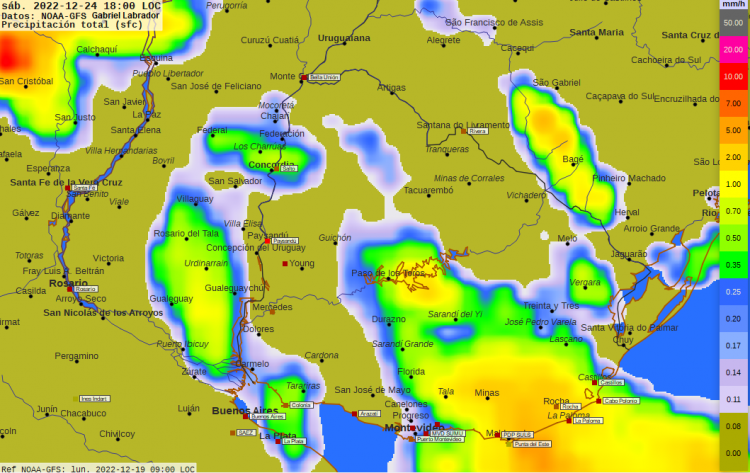 Continúa el verano con calor y lluvias desde vísperas de Navidad