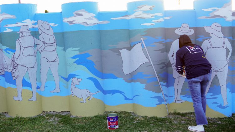 Se realizó restauración del Paseo del Arte en Colonia del Sacramento bajo el programa “Vení al Color”