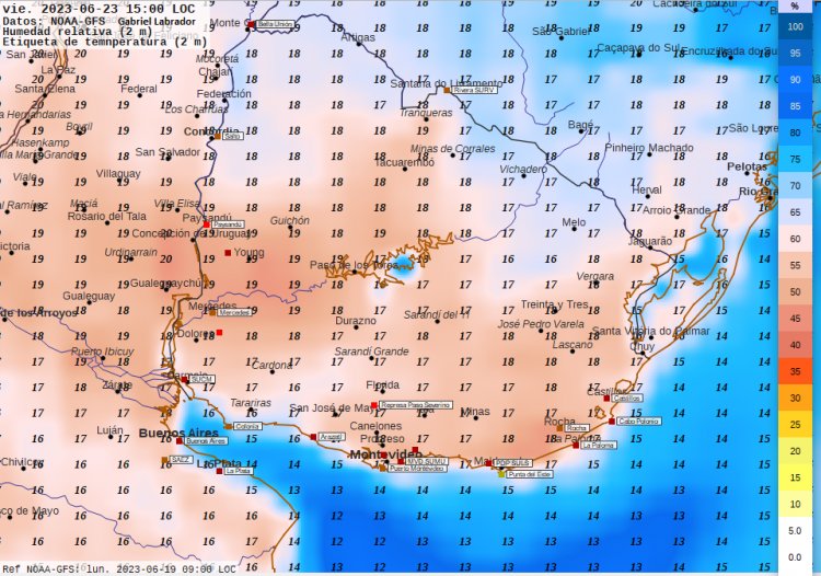 Tiempo atmosférico continúa muy frío y húmedo con escasas precipitaciones