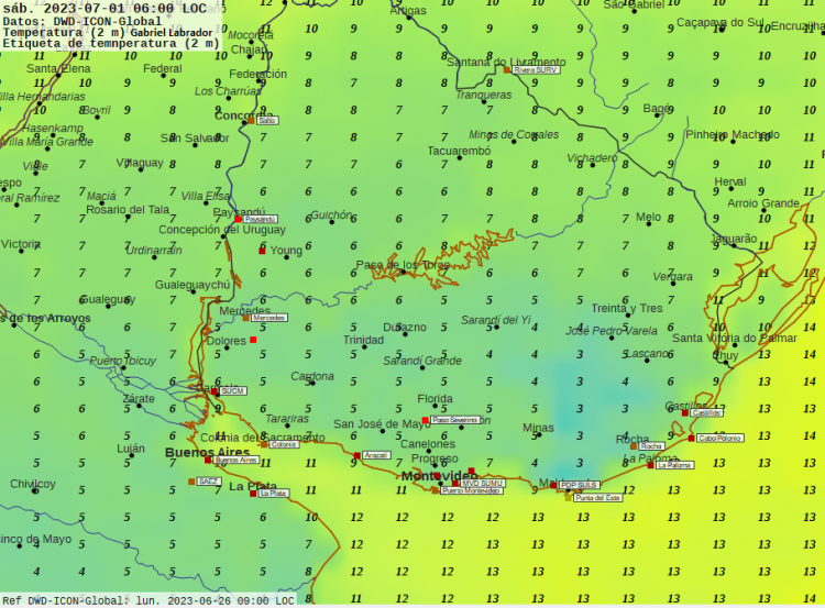 Algunas precipitaciones dispersas y aisladas hasta el miércoles; el jueves retornan las heladas