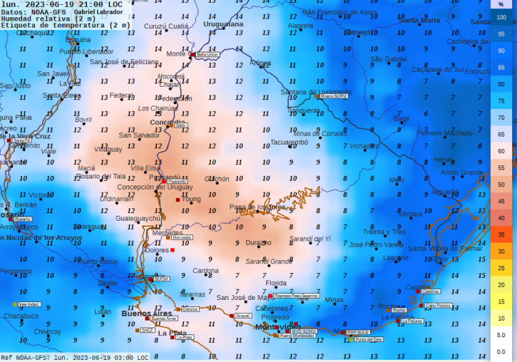 Tiempo atmosférico continúa muy frío y húmedo con escasas precipitaciones