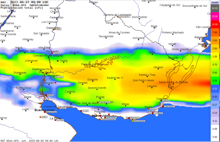 Algunas precipitaciones dispersas y aisladas hasta el miércoles; el jueves retornan las heladas