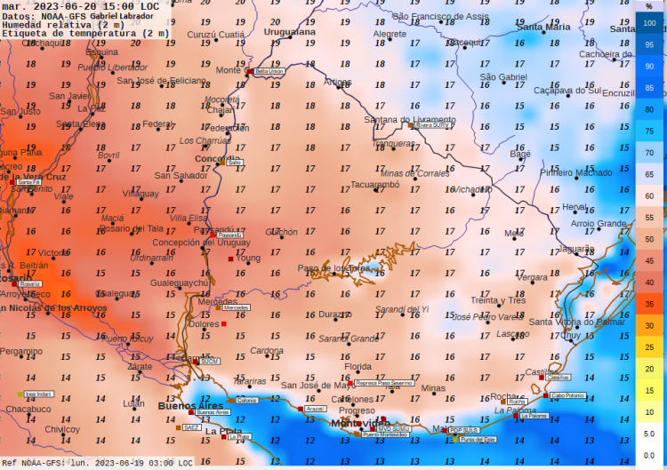 Tiempo atmosférico continúa muy frío y húmedo con escasas precipitaciones