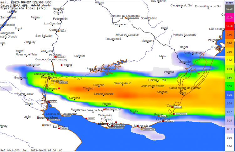 Algunas precipitaciones dispersas y aisladas hasta el miércoles; el jueves retornan las heladas