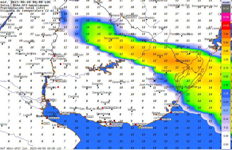 Algunas precipitaciones dispersas y aisladas hasta el miércoles; el jueves retornan las heladas