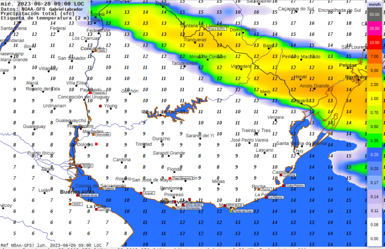 Algunas precipitaciones dispersas y aisladas hasta el miércoles; el jueves retornan las heladas