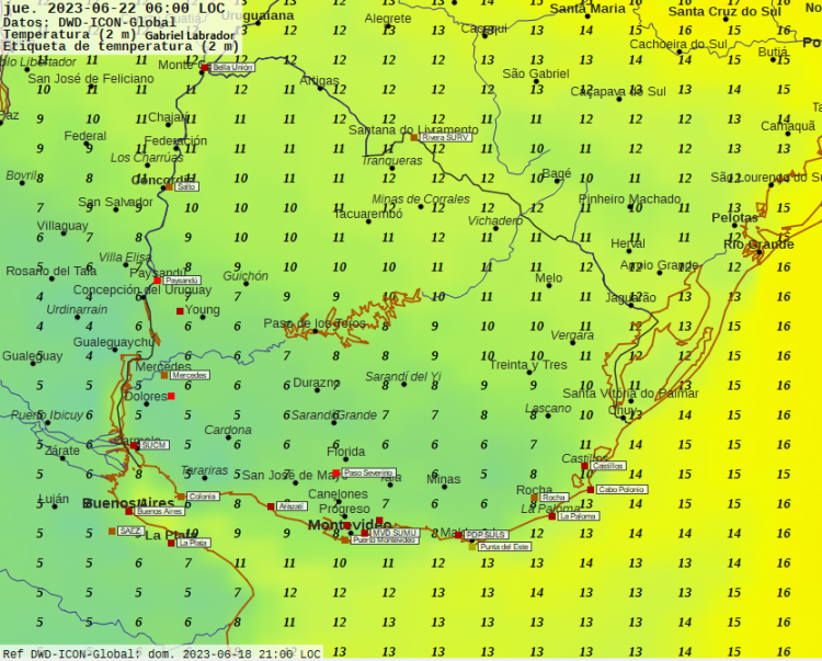 Tiempo atmosférico continúa muy frío y húmedo con escasas precipitaciones