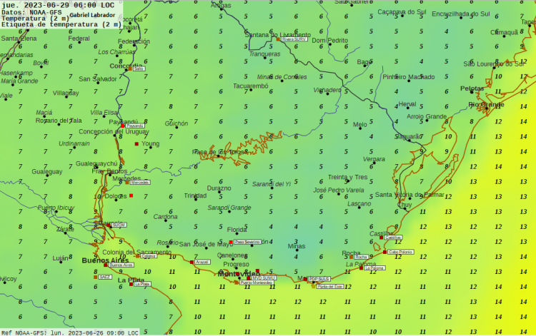 Algunas precipitaciones dispersas y aisladas hasta el miércoles; el jueves retornan las heladas