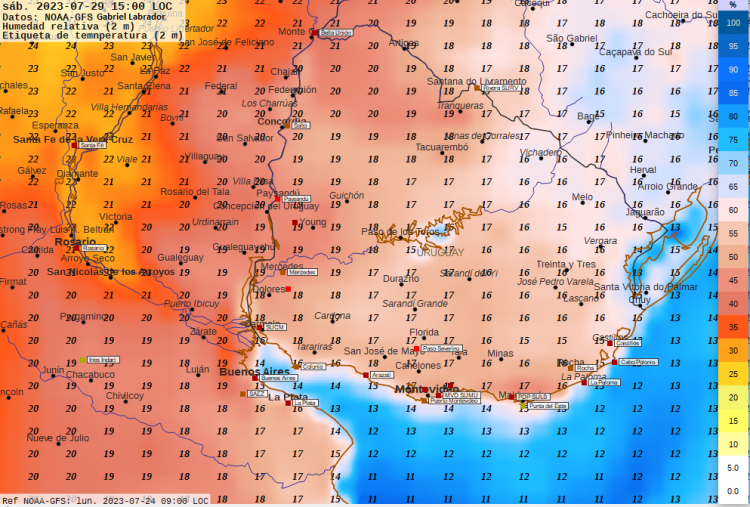 Precipitaciones dispersas hasta el miércoles, muy frío con heladas hasta el viernes