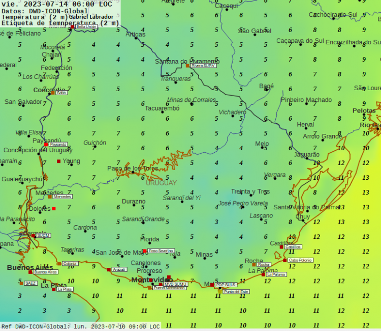 Esta semana se reiteran eventos de lluvias