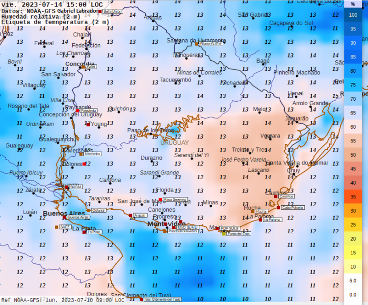 Esta semana se reiteran eventos de lluvias