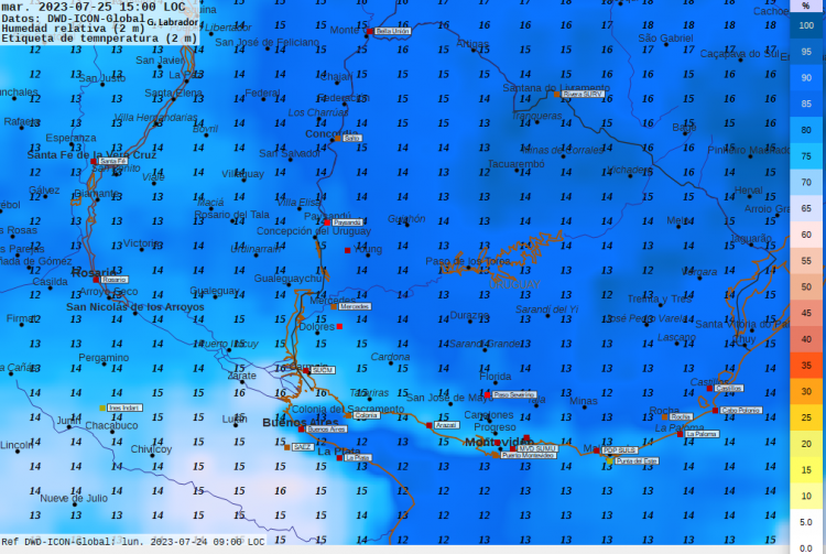 Precipitaciones dispersas hasta el miércoles, muy frío con heladas hasta el viernes