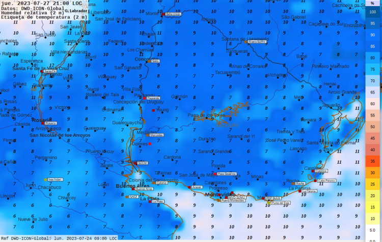 Precipitaciones dispersas hasta el miércoles, muy frío con heladas hasta el viernes