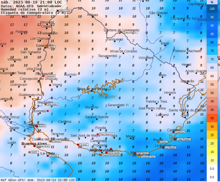 Se esperan precipitaciones significativas entre miércoles y jueves