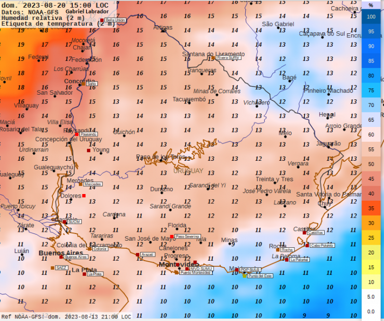 Se esperan precipitaciones significativas entre miércoles y jueves