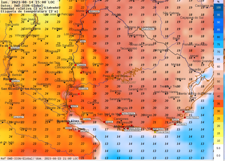 Se esperan precipitaciones significativas entre miércoles y jueves