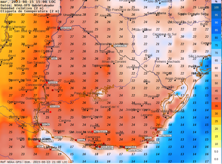 Se esperan precipitaciones significativas entre miércoles y jueves