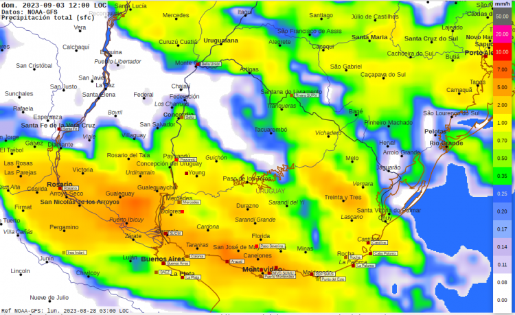 El Temporal de Santa Rosa podría llegar el próximo fin de semana