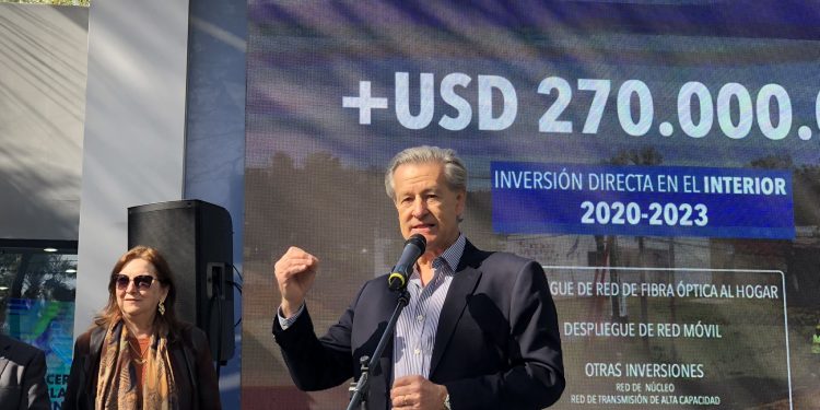 En los últimos 3 años, solo en el interior, Antel invirtió US$ 270 millones