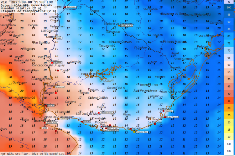 El jueves se reiteran eventos de tormentas y precipitaciones