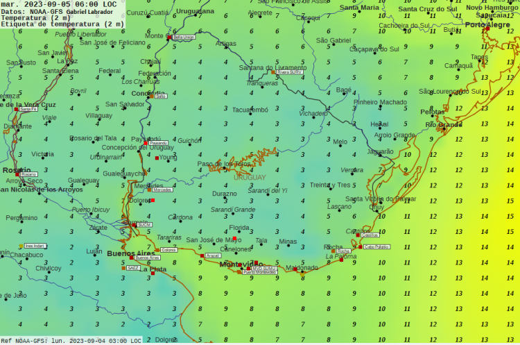 El jueves se reiteran eventos de tormentas y precipitaciones