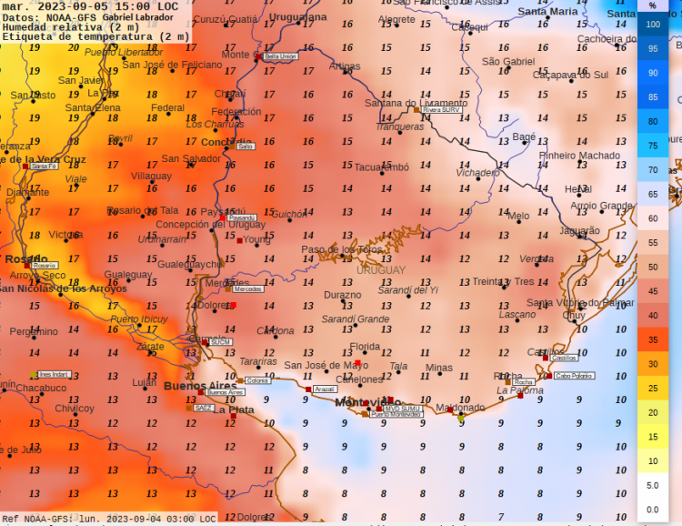 El jueves se reiteran eventos de tormentas y precipitaciones