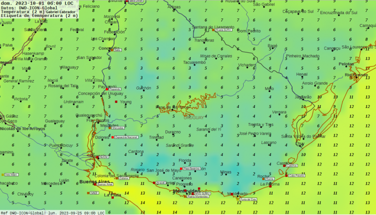Pronunciado descenso de temperaturas desde la madrugada del miércoles