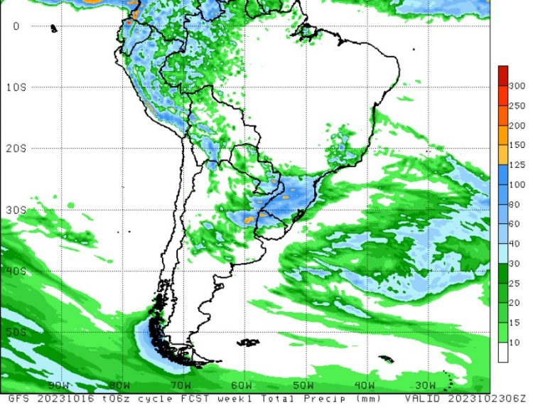 Tormentas y precipitaciones en el Norte, mientras faltan lluvias en el Suroeste