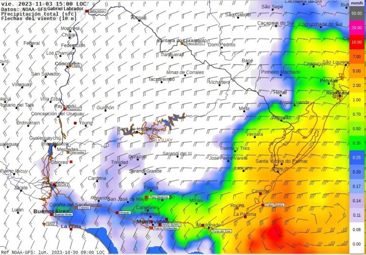 Probable ciclón extratropical para el sur y este el viernes