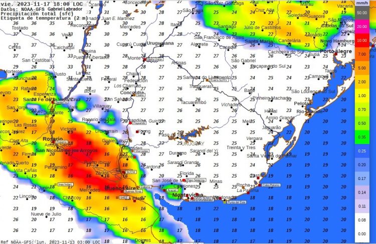 Aumento en la intensidad de las precipitaciones principalmente en el Norte