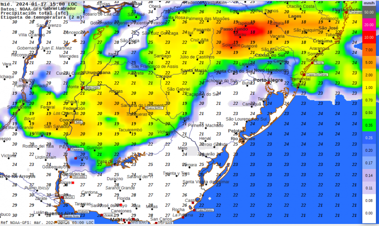 Calor, humedad, y lluvias irregulares