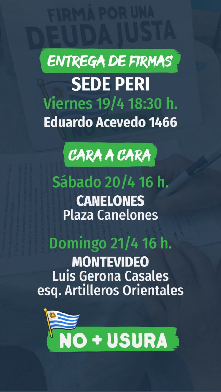 Deuda Justa: Cabildo Abierto abocado a una jornada nacional de recolección de firmas este fin de semana