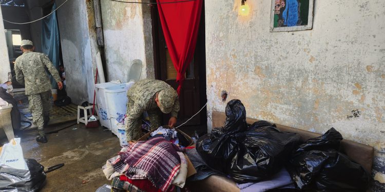 Los efectivos militares estuvieron en primera línea durante las inundaciones más grandes de Florida