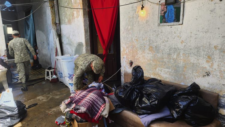 Los efectivos militares estuvieron en primera línea durante las inundaciones más grandes de Florida