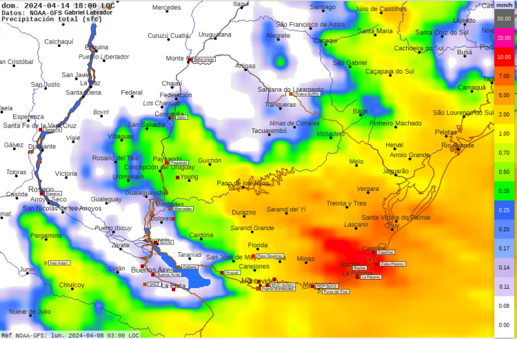 Desmejoramiento significativo desde el fin de semana con fuerte inestabilidad