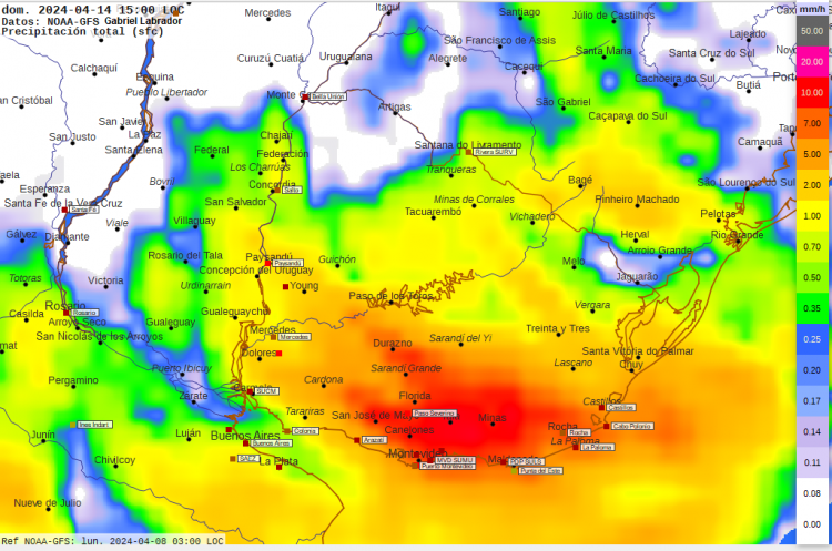 Desmejoramiento significativo desde el fin de semana con fuerte inestabilidad