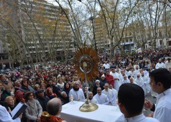 El domingo 2 de junio se realizará la procesión de Corpus Christi