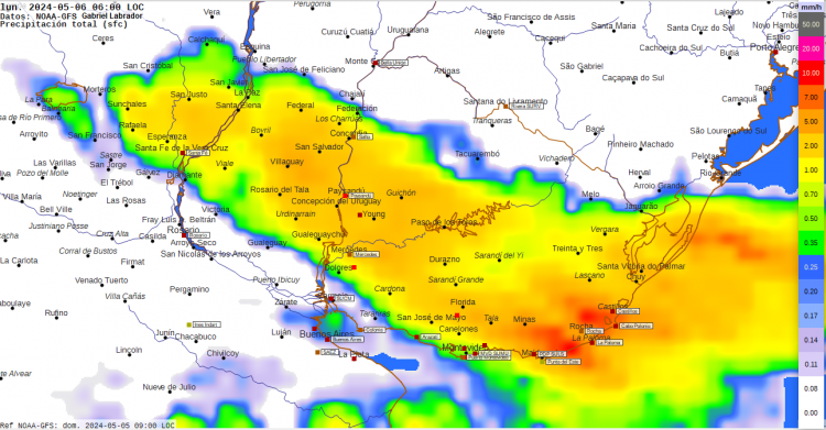 Semana comienza con tormentas y lluvias de variada intensidad