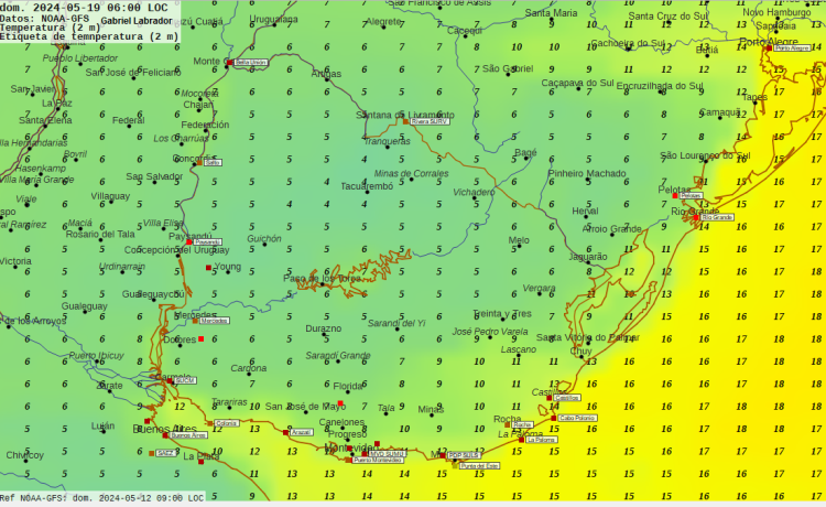Primeras heladas fuertes se esperan desde el martes