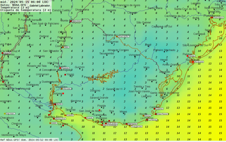 Primeras heladas fuertes se esperan desde el martes