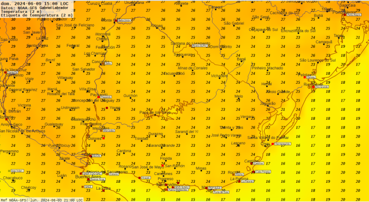 Aumento de temperaturas entre jueves y domingo