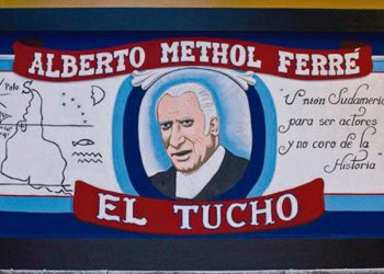 Está en peligro un mural dedicado al pensador uruguayo Methol Ferré
