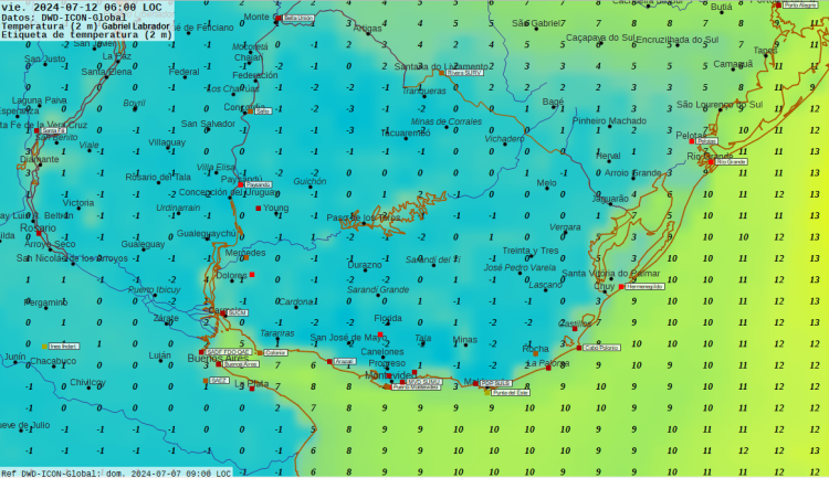 Prosiguen las heladas y temperaturas bajo cero
