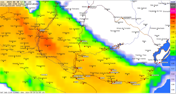 Santa Rosa llega el viernes con tormentas y precipitaciones