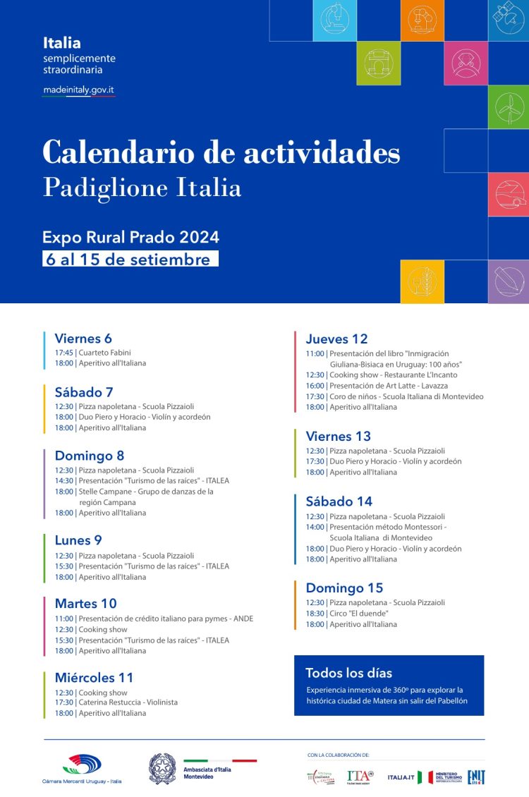 Embajador de Italia en la Expo Prado: Uruguay “es cada vez más estratégico”