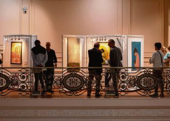 Exposición de artes plásticas de funcionarios y ex funcionarios del BROU